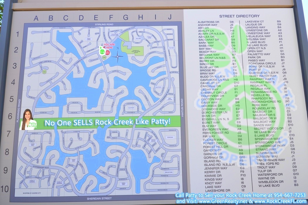 Cooper City Homes - Rock Creek Map